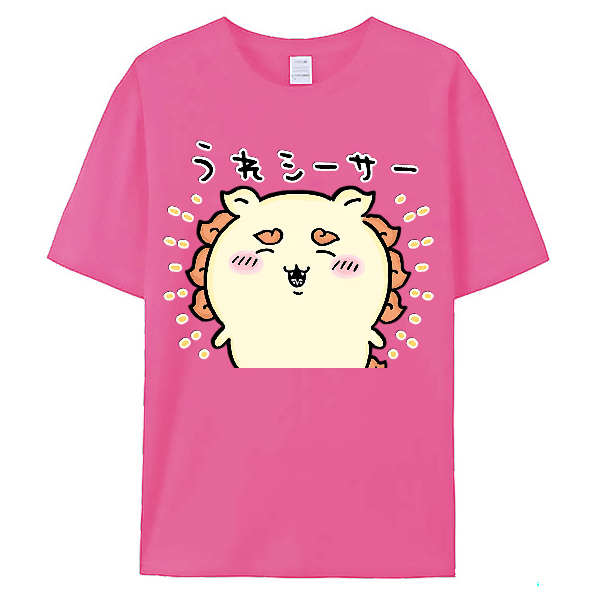 （画像用） ちいかわ シーサー Chii-kawa Shisa レディースカジュアルプリントTシャツ（綿100％）